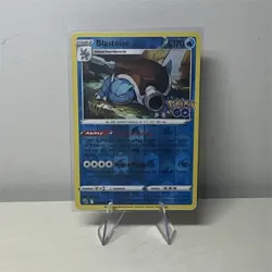 Blastoise 017/078 Pokemon GO Reverse Holo Rare Pokemon TCG Eng 2022 - Image 1