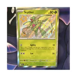 Pokemon TCG Scyther Shiny Rare Holo SV: Paldean Fates 095/091 80 HP English - Image 1