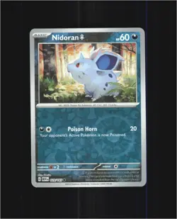 Nidoran F 029/165 Common 151 Pokemon Reverse Holo Near Mint - Image 1