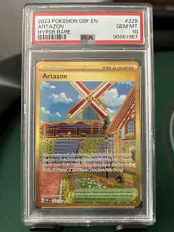 2023 Pokemon OBF en Artazon Hyper Rare Obsidian Flames #229 - Image 1