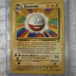 Pokemon TCG Electrode Base Set 21/102 Regular 1st Edition Rare - Image 1