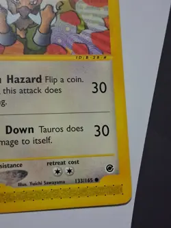 Pokemon TCG Tauros Expedition Base Set 133/165 2002 E Reader Vintage LP - Image 5