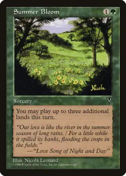 MTG Summer Bloom ** Visions ** English - Image 1