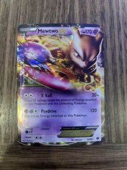 Mewtwo EX 54/113 Holo Rare EX Legendary Treasures Pokemon LP - Image 1