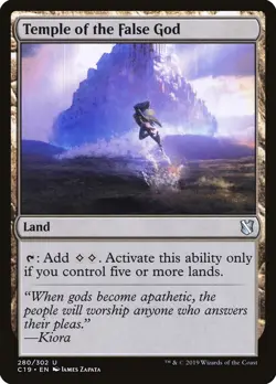 MTG Temple of the False God ** Commander 2019 ** English - Image 1