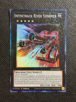 YuGiOh! Infinitrack River Stormer RA05-EN049 Ultimate Rare 1st Edition Near Mint - Image 1