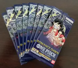 Lot of 8 One Piece TCG Booster Pack OP01 Romance Dawn Japanese 8 Sealed packs JP - Image 1