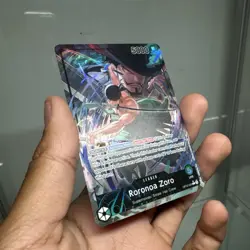 One Piece CCG Roronoa Zoro Alternate Art Foil Leader OP12 - Image 2
