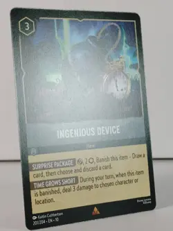 Ingenious Device - Rare LORCANA Whispers in the Well - 201/204 - NM - C - Image 2