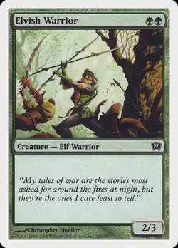 MTG Elvish Warrior ** Ninth Edition ** English - Image 1
