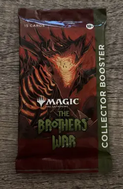 Factory Sealed Magic MTG The Brothers War Collector Booster Pack New - Image 1