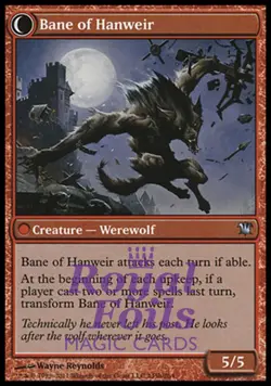Hanweir Watchkeep / Bane of Hanweir 4x FOIL MTG Innistrad Uncommon 3 MINT + 1 NM - Image 2