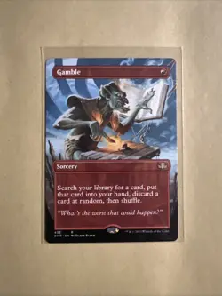 MTG Gamble DMR 433 R NM Borderless Regular - Image 1