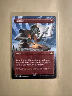 MTG Gamble DMR 433 R NM Borderless Regular - Image 2