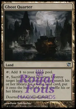 Ghost Quarter 1x FOIL ISD MTG Innistrad Uncommon MINT land - Image 1