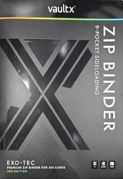 NEW SV2 Vault X Exo-Tec Zip Pokemon Binder 9-Pocket Paldea Evolved Theme - Image 1