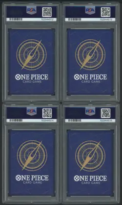 Lot (10) PSA 10 Sequential One Piece English 1st Anniversary Set w/ Luffy Nami - Image 3