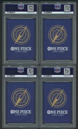 Lot (10) PSA 10 Sequential One Piece English 1st Anniversary Set w/ Luffy Nami - Image 5