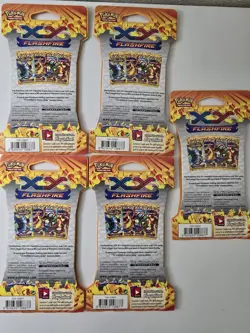 5x Pokemon XY FLASHFIRE SLEEVED PACKS - CHARIZARD ART SET FACTORY SEALED & MINT 820650108877 - Image 2