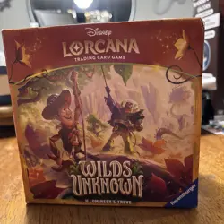 DISNEY LORCANA TCG: WILDS UNKNOWN ILLUMINEER'S TROVE BOX New Sealed Box Collect - Image 1