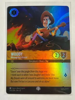 Woody - Waiting for a Friend - Epic 205/204 - Wilds Unknown Disney Lorcana - Image 1