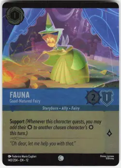 Fauna Good Natured Fairy Foil Foil 140/204 Wilds Unknown Disney Lorcana - Image 1
