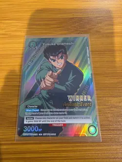 Union Arena Yusuke Urameshi Release Event Winner Stamp Promo Yuyu Hakusho - Image 1