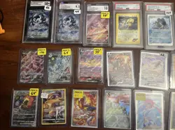 Pokemon Lot Collection Slabs, Raw, Vintage, Sir, Illustration Rare, NM-M - Image 2
