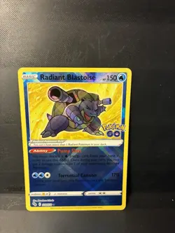 Pokemon TCG Radiant Blastoise Holo Card 018/078 - Image 1