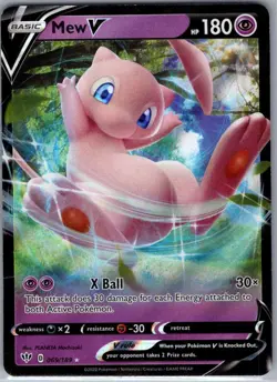 Mew V 069/189 SWSH03: Darkness Ablaze - Pokemon Card - NM - Image 1