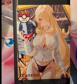 Cynthia Pokemon #104/188 PKM-09 Femme Fatale 2 Goddess Story Anime Waifu Card - Image 1