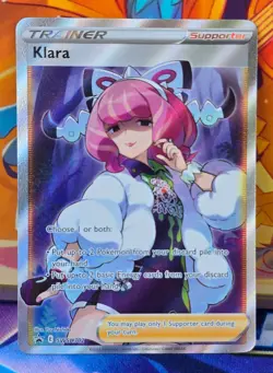 Pokemon Card TCG - Klara SWSH302 Full Art Trainer Sword & Shield Promo - Image 1