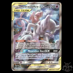 Mewtwo & Mew GX #SM191 Sun & Moon Promo NM/Near Mint Pokemon 2019 - Image 1
