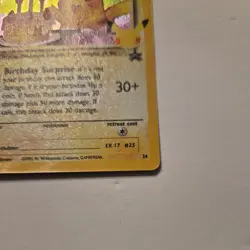 Pokemon Birthday Pikachu Promo Holo 50 HP Basic 24/Promo Card Celebrations - Image 4