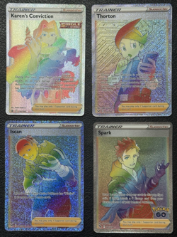 Pokemon TCG: Lot of 4 Rainbow Secret Rare Trainer Cards - Sword & Shield Era LP - Image 1