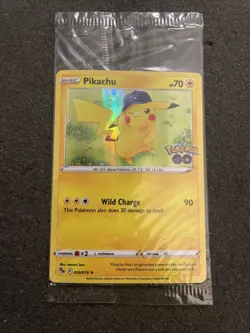 Pokemon/Pokemon GO Prerelease Pikachu Holo Foil Promo Card #028/078 Sealed - Image 1