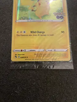 Pokemon/Pokemon GO Prerelease Pikachu Holo Foil Promo Card #028/078 Sealed - Image 5