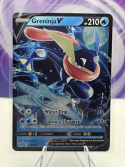 Greninja V 073/264 Swsh08: Fusion Strike Holo Card NM - Image 1