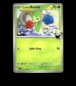 Cynthia’s Roselia – 007/182 Destined Rivals Near Mint Non Holo Pokemon Card TCG - Image 1