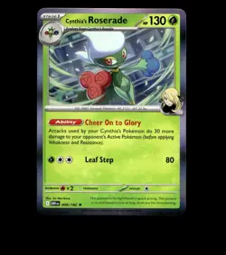 Cynthia’s Roserade - 008/182 - Destined Rivals - Holo Near Mint Pokemon Card TCG - Image 1