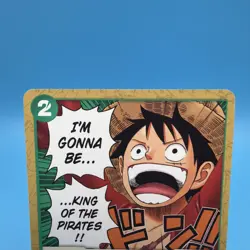 Bandai One Piece Cards - P-024 I'M GONNA BE KING OF THE PIRATES!! - Image 2