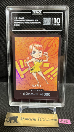 TAG GEM MINT 10 Nami Don!! ONE PIECE Premium Card Collection Kumamoto Special - Image 1