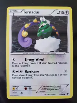 Tornadus EX 90/108 89/98 Pokemon TCG Emerging Powers Dark Explorers LP-NM - Image 2