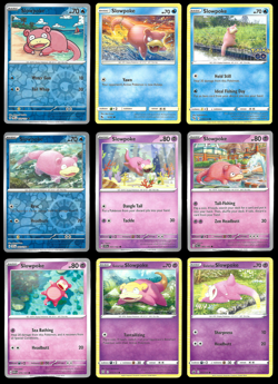 Slowpoke CUTE Collector Card Collection Set of 9 English NM Holo Rare - Image 1