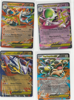 Mega Evolutions EX Pokemon Cards - 4 Cards - Image 1