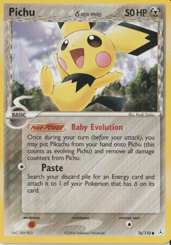 Pokemon Card - Pichu Holon Phantoms 76/110 Common - Image 1