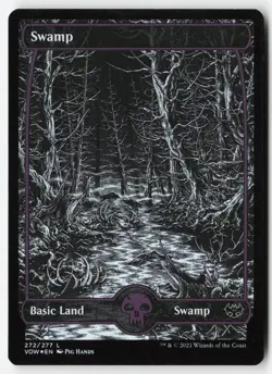 Swamp (272) #272 (Foil) (NM) Crimson Vow VOW Magic MTG - Image 1