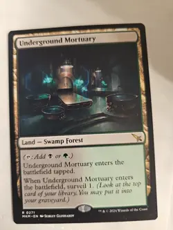 #0271 Underground Mortuary MKM Rare Land - NM/No Play - Image 1
