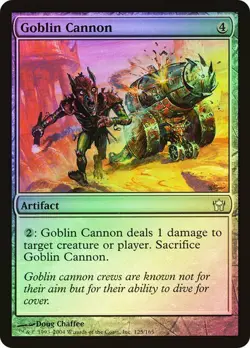 Fifth Dawn MTG FOIL Goblin Cannon Magic - Image 1