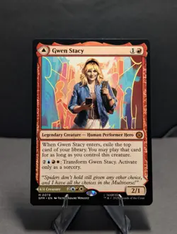 Gwen Stacy 78 Mythic MTG Marvel's Spider-Man SPM Double-Sided Ghost-Spider NM - Image 1
